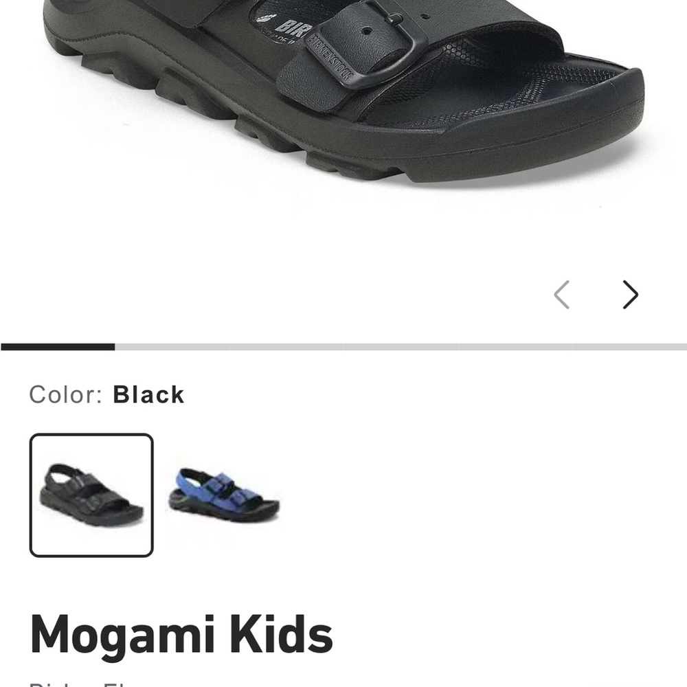 Birkenstock Mogami Kids Sandals in Black